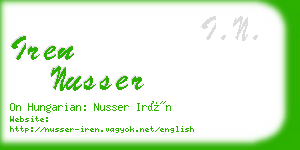 iren nusser business card